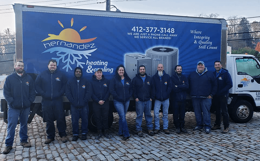 hvac team of installers