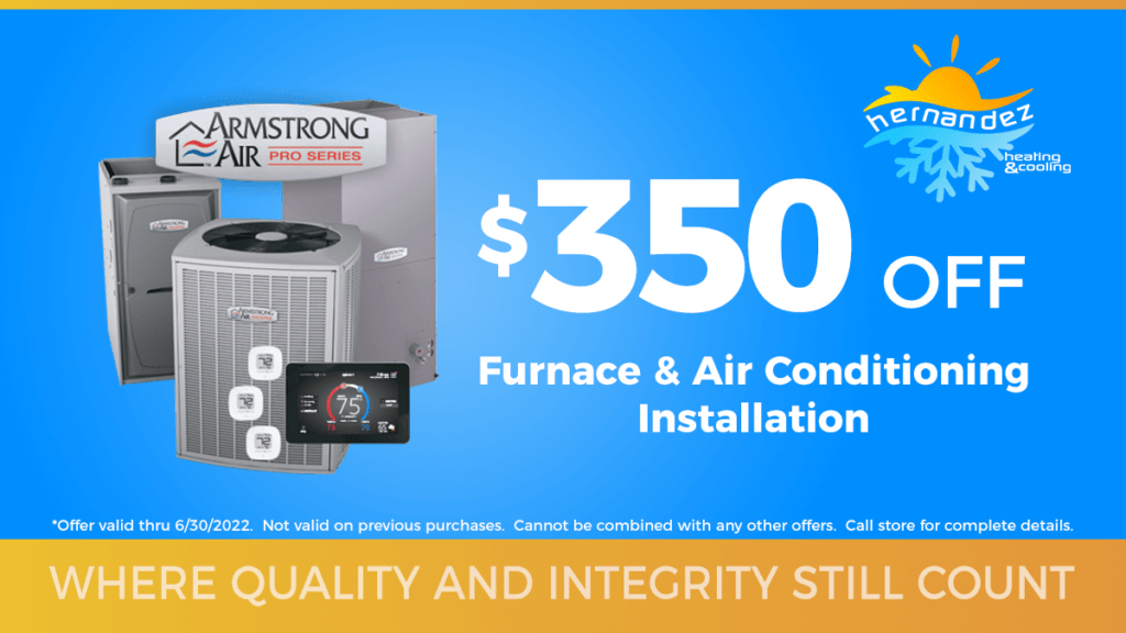 350 dollars off furnace and ac install coupon